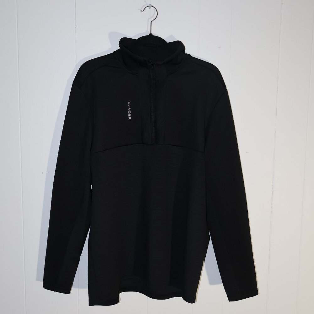 💙 2 for $20 💙Spyder Active Black Quarter Zip Pullover – Athletic Top (Men’s L)